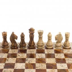 Шахматы &amp;quot;Дебют&amp;quot; доска 30х30 см оникс ракушечник