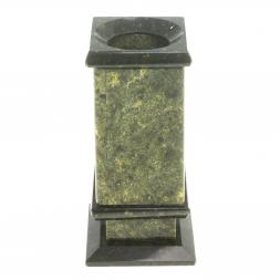 Карандашница настольная из камня змеевик