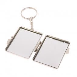 Складное зеркало брелок из камня пегматит прямоугольное