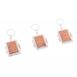 Складное зеркало брелок из камня пегматит прямоугольное