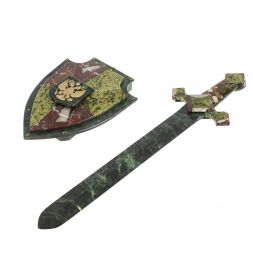 Сувенир из камня &amp;quot;Щит и меч&amp;quot; с креплением на стену