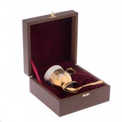 Чашка для кофе &amp;quot;Лазурит&amp;quot; фарфор 170 мл в подарочной коробке Златоуст