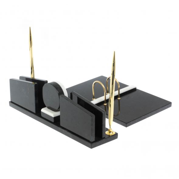 Письменный прибор &amp;quot;Фаворит&amp;quot; с календарницей камень мрамор 124555