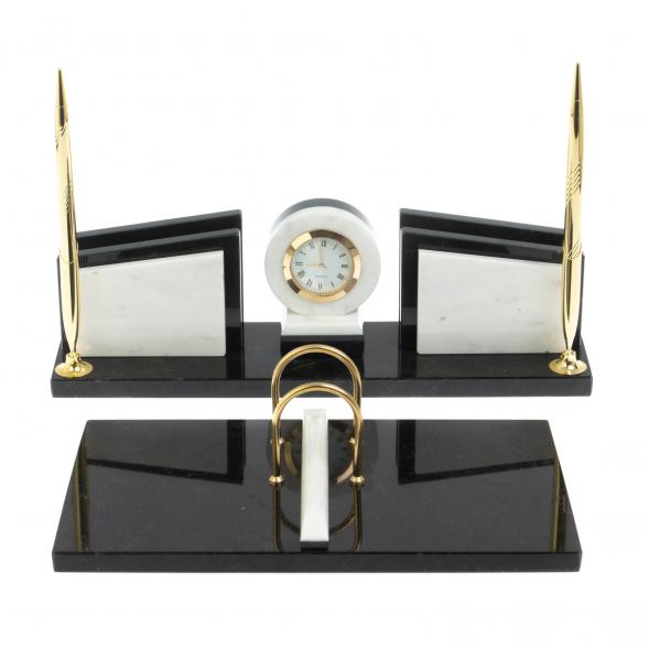 Письменный прибор &amp;quot;Фаворит&amp;quot; с календарницей камень мрамор 124555