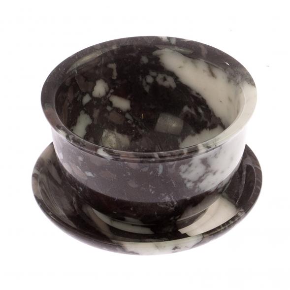 Чайная пиала и блюдце из мрамора 124935