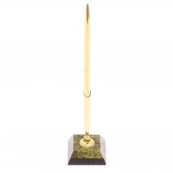 Подставка под ручку из змеевика 5х5х22 см