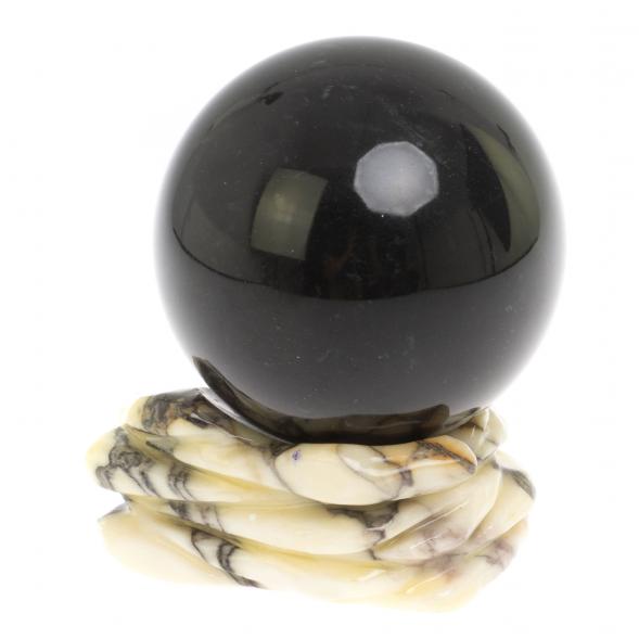 Композиция с шаром &amp;quot;Ящерица на скале&amp;quot; из мрамора 10,5 см 126881