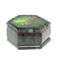 Каменная шкатулка &amp;quot;Хозяйка медной горы&amp;quot; 14х12,5х7 см