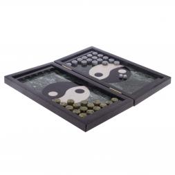 Настольные нарды "Инь-Янь" из натурального камня