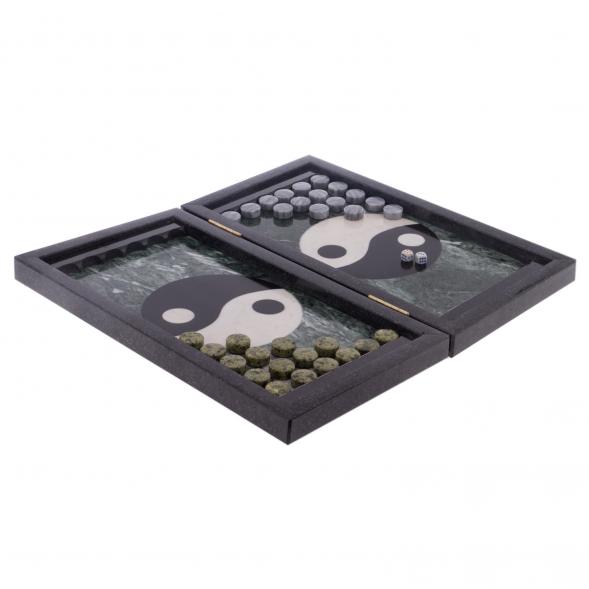 Настольные нарды &amp;quot;Инь-Янь&amp;quot; из натурального камня 122128