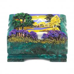 Шкатулка с расписной крышкой &amp;quot;Осенний пейзаж&amp;quot; 17х11х8 см