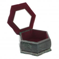 Шкатулка Шестигранная с рисунком &amp;quot;Осенний пейзаж&amp;quot; 14х12,5х7 см