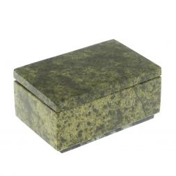 Шкатулка из змеевика 11,5х8х5,5 см