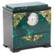 Ларец для украшений с часами и зеркалом камень змеевик 120913
