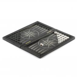 Настольные нарды &amp;quot;Роза ветров / Природа&amp;quot; камень гранит