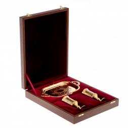 Набор для водки &amp;quot;На двоих&amp;quot; 2 рюмки на подносе Златоуст