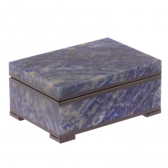 Шкатулка из содалита 9х6,5х4 см 125136