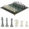 Шахматы подарочные "Стаунтон" 44х44 см шабровский змеевик