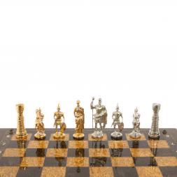 Шахматный ларец &amp;quot;Римские&amp;quot; карельская береза, бук