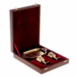 Набор для ликёра &amp;quot;Дуэт&amp;quot; 2 рюмки на подносе Златоуст