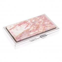 Таблетница на 7 отделений камень турмалин цвет серебро