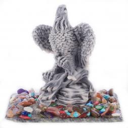 Декоративная фигурка &amp;quot;Орел на скале&amp;quot; из мрамолита