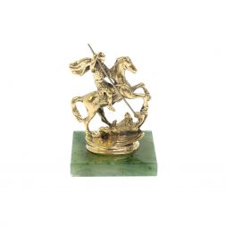 Статуэтка &amp;quot;Георгий Победоносец&amp;quot; на нефрите