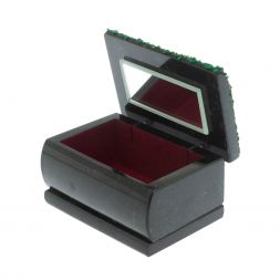 Шкатулка &amp;quot;Хозяйка медной горы&amp;quot; из змеевика 10х6,5х5,5 см