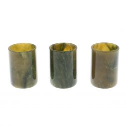 Набор их 3 стопок из нефрита 4х5,5 см 50 мл