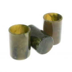 Набор их 3 стопок из нефрита 4х5,5 см 50 мл