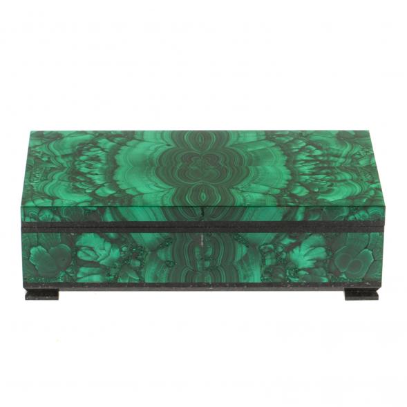 Шкатулка &amp;quot;Купюрница&amp;quot; из малахита 19х10х5,5 см 125757