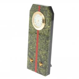 Часы подарочные "Погон лейтенант ВС" серпентинит