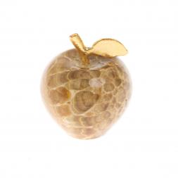 Сувенир &amp;quot;Яблоко&amp;quot; из коричневого оникса  3,9х5,2 см (1,5)