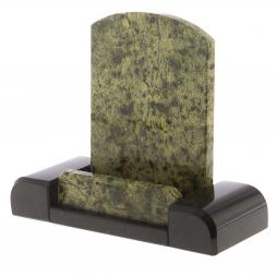 Письменный набор &amp;quot;Герб&amp;quot; с лотком для бумаг А4 и бюваром камень змеевик