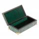 Шкатулка Купюрница из малахита 18х10х5 см 125451