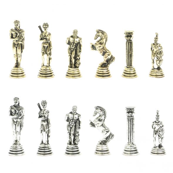 Шахматы &amp;quot;Греко-Римская война&amp;quot; 32х32 см из змеевика 128223