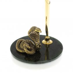 Сувенир &amp;quot;Кобра&amp;quot; с ручкой на нефрите