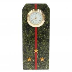 Часы подарочные "Погон старший лейтенант ВС" серпентинит