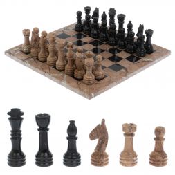 Шахматы &amp;quot;Виктория&amp;quot;  из мрамора 30х30 см