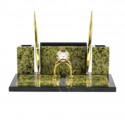 Письменный набор &amp;quot;Советник&amp;quot; из змеевика