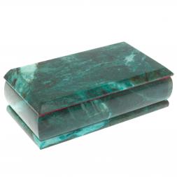 Шкатулка &amp;quot;Купюра&amp;quot; из змеевика с зеркалом