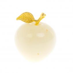 Сувенир &amp;quot;Яблоко&amp;quot; из белого оникса (2)