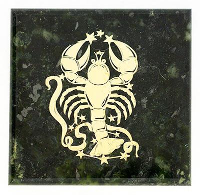 Магнит знак зодиака &amp;quot;Рак&amp;quot; камень змеевик 116028