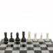 Шахматный набор 3 в 1 серый мрамор, гранит с гравировкой 127043