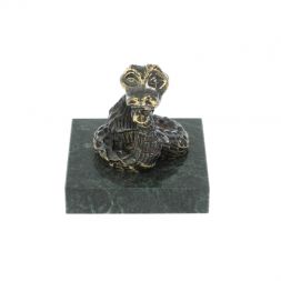 Статуэтка из бронзы и змеевика &amp;quot;Удав&amp;quot;