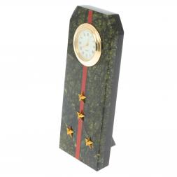 Часы подарочные "Погон капитан ВС" серпентинит