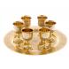 Набор рюмок для ликёра 6 шт на подносе Златоуст 122197