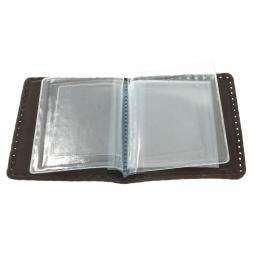 Обложка для автодокументов &amp;quot;Автомобилист&amp;quot; коричневая кожа Златоуст