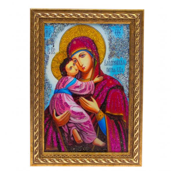 Икона &amp;quot;Владимирская&amp;quot; рамка багет 13х18 см 125605