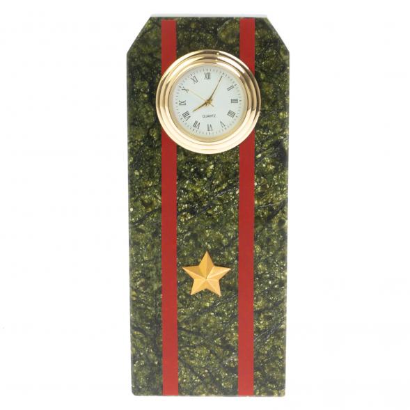 Часы подарочные &amp;quot;Погон майор ВС&amp;quot; серпентинит 128834